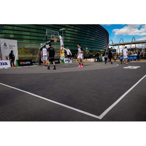 FIBA e FIBA ​​3x3 Aprovado no piso de basquete interno e externo