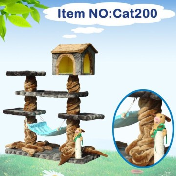 Popular new luxury cat furniture wooden cat toys/ cat scratching tree