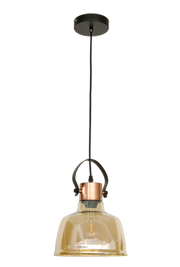 Amber color Glass pendant light