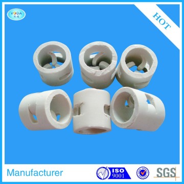 25mm Ceramic Pall Ring Packing For Industrial Tower