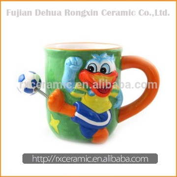 Hand-Painted Ceramic Duck Mug