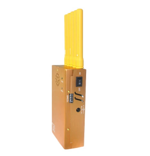 Portable Golden 3G Cellular Phone Signal Jammer WiFi GPS Jammer