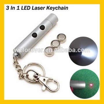 2in1 LED Laser Pointer Keychain