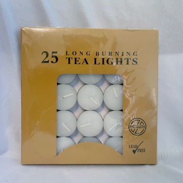 25pcs tealight candle container unscented candle