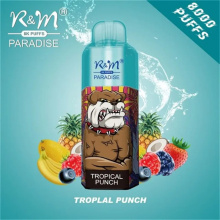 Autêntico R&amp;M Paradise 8000 Puff Vape Pen