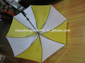 double ribs yellow big umbrella