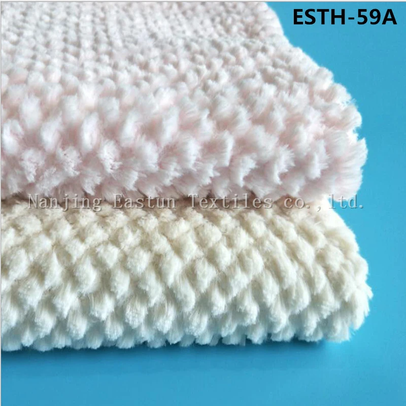 PV Plush/ Polyboa / Tricot Velboa / Warp Knit Boa Esth-52A