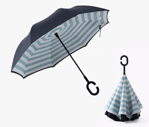 Parapluie inversé à fermeture inverse personnalisé