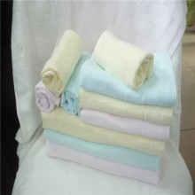 Solid Color Jacquard Check Pattern Children Towel