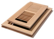 solid wooden red oak unfinished flush air vent