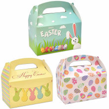 Custom Factory Made Gable Paper Boxes for Easter Treats