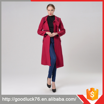 Winter Coat Red Comfortable Cashmere Wool Coat Wool Sweater Coat Design For Girl