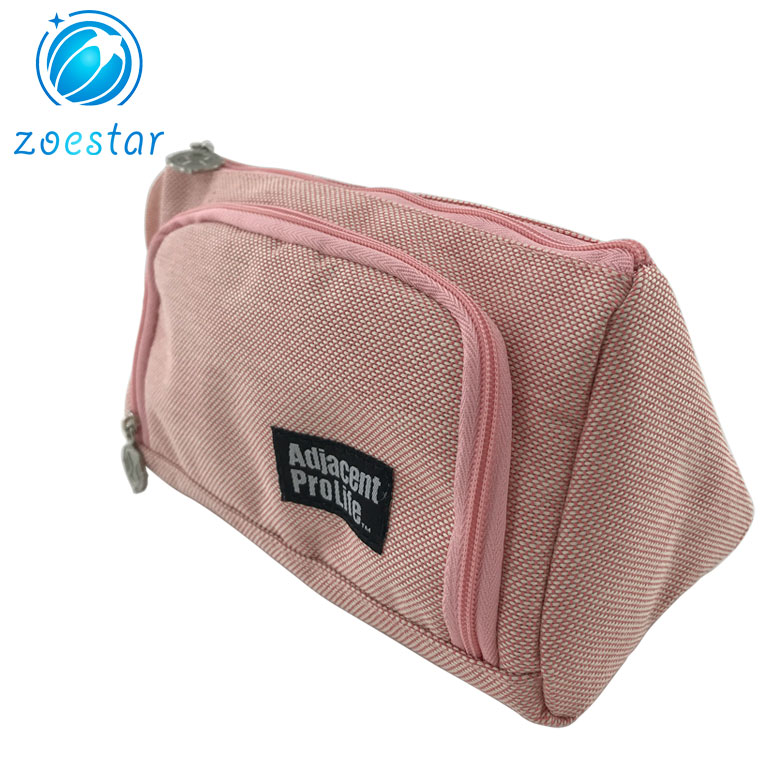 2 Openings Pencil Pen Case Bag Pouch Holder School Supplies for Middle High School Office College