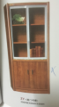 Книжный шкаф с push-вытягивать стеклянные двери