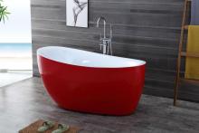 a bathtub is filling with water beach bench