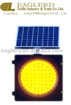 Solar flashing light