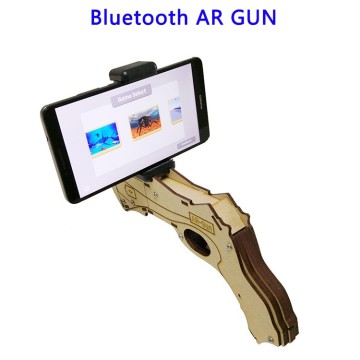 Newest OSB Wood Bluetooth Augmented Reality AR GUN for Mobile Game