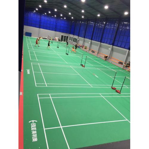 Grüne Farbe BWF-zertifizierter Badminton-Sportboden