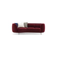 Dark-brown comfortable luxury sofa chesterfield sofa
