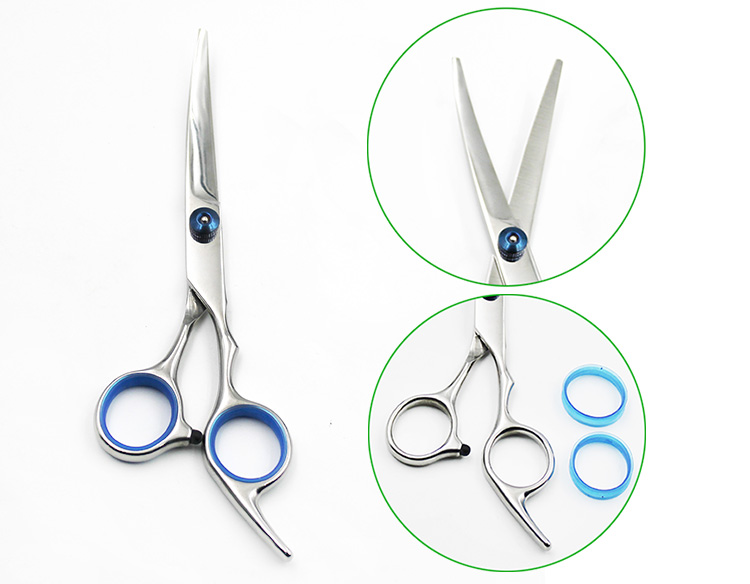Wholesale Hot Sale High Quality Pet Dog Cat Grooming Curved Scissors for Dogs, Pet Grooming Scissors