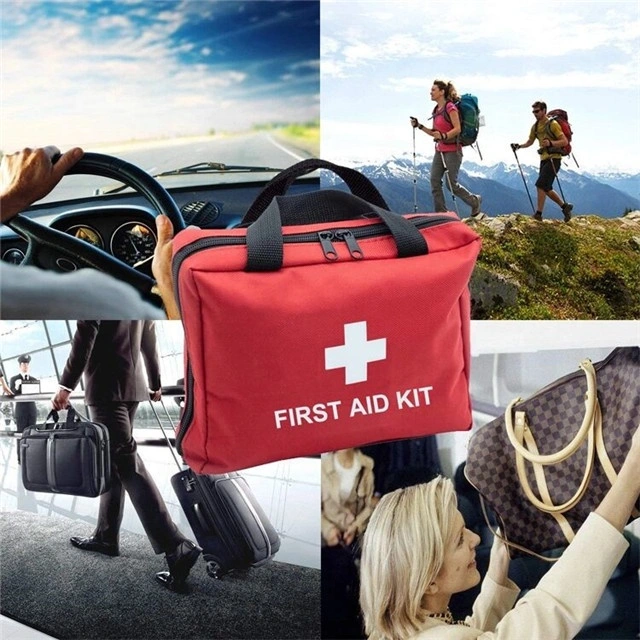 Wholesale 600d Oxford Fabric Portable Family First Aid Bag Waterproof Mini Home First Aid Kit and Customize