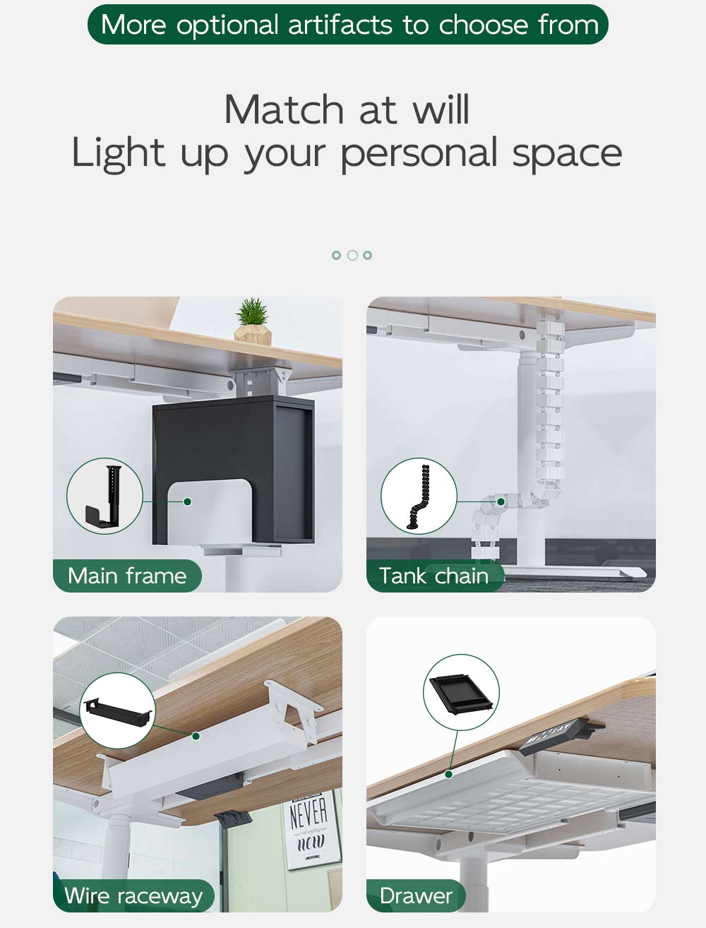 4 Leg Standing Desk Frame