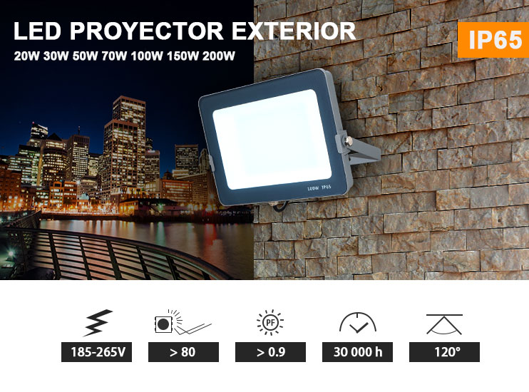 Aluminum Garden Newest Outdoor Led 150W Flood Light High Lumen IP65 Focos Proyector Exterior