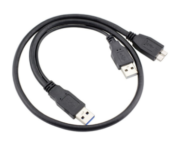 Splitter Micro Usb-3.0 Cable Dual Usb-A Male cable