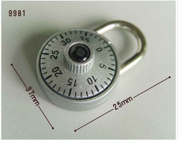 Combination Padlock in Round Shape, Child Padlock