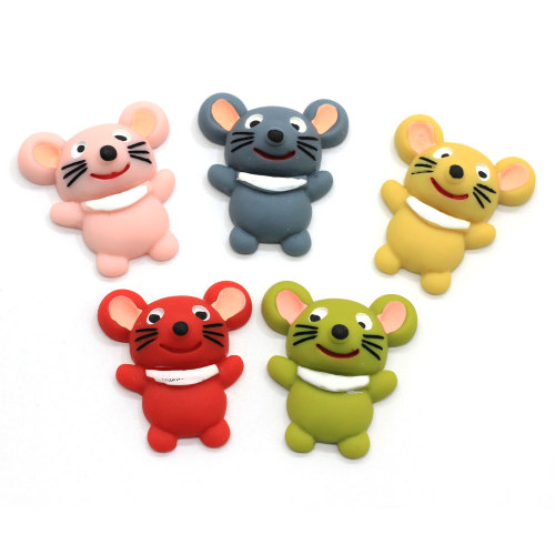 Animal Flat back Resin Cartoon Mouse DIY Flatback Resin Cabochons Εξαρτήματα διακοσμητικά για Scrapbooking Deco Part