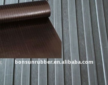 3mm thick anti slip Wide Ribbed Rubber Shee rolls