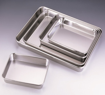 Stainless Steel Full Perforated Silver Square Tray