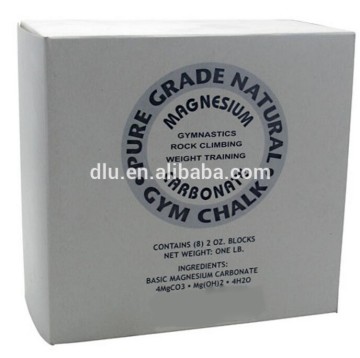 gymnastics chalk, magnesium carbonate brick grip chalk block