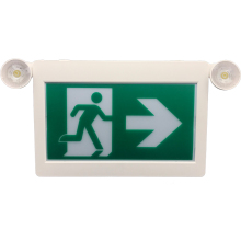Rechargeable Exit Sign for Emergency Lighting Systems - Light Combo