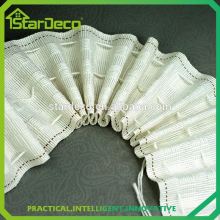 Z762 8cm polyester curtain tape supplier cubicle curtain tie backs with tape and slider into a track