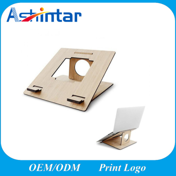 Bamboo Wood Holder Desk Portable Notebook Stand Laptop Computer Stand