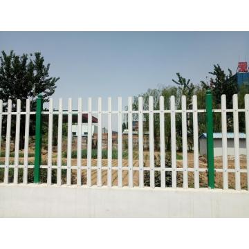 Panneaux de clôture de palissade en acier galvanisé peint en PVC