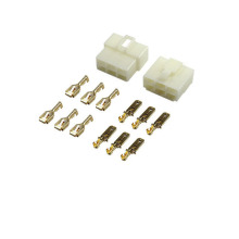 6 Pin Auto Electrical Connectors: Male and Female OEM 6.3mm Automotive Wiring Connectors