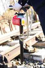 Portable Rail Tamping Machine (red)