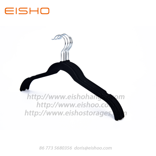 EISHO Adult Black Velvet Shirt Hanger FV006-42