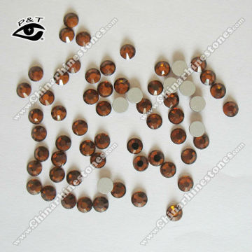 DMC rhinestone flat back crystals ss16 Tea smoked topaz color