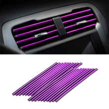 Car Air Conditioner Outlet Decorative Strips - 10Pcs U Shape Moulding Trim