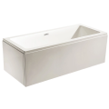 Aqua Eden Alcove Tub Indoor Adult Freestanding Tub Square Acrylic Bathtub