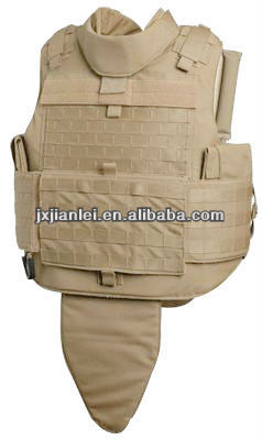 Kevlar Full Body Bulletproof Molle Vest With Gorin Protection/Full Body Bullet Proof Vest/ Full Body Armor
