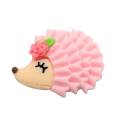 Kawaii Hedgehog Resina Cabochon Animale artificiale Fai da te Artigianato Fata Giardino Ornamento Ragazze Donne Moda Gioielli Decorazione