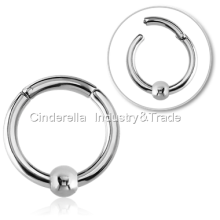 316L Surgical Steel Hinged Segment Ring