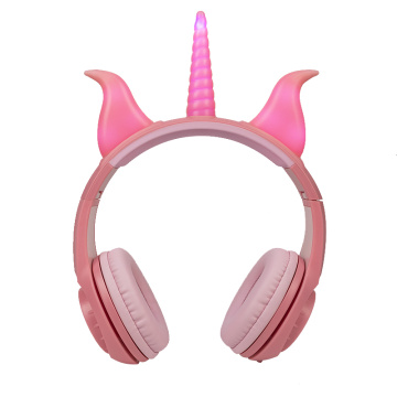 Auriculares coloridos para niños con luces LED