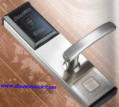 Magnetic design model hotel door lock with hotel magnetic card encoder