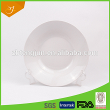 Custom 7.5 Inch Round-shaped White Ceramic Plate,High Quality Ceramic Plate