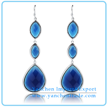 Classic Design Turquoise Dangle Earring Turkish Jewelry